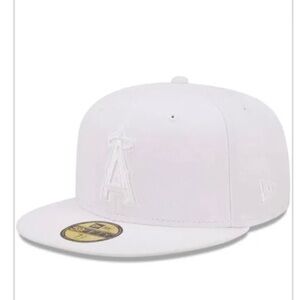 White LA angels hat